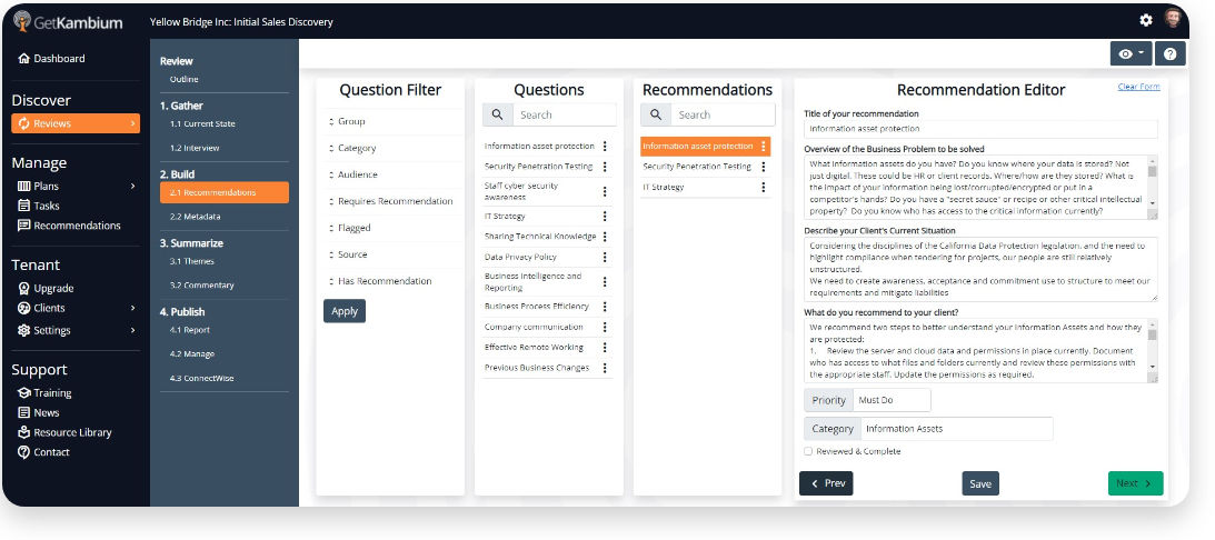 GetKambium Dashboard